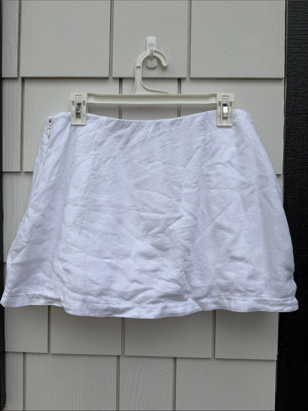 Abercrombie & Fitch White Linen Mini Skort - Picture 2 of 6